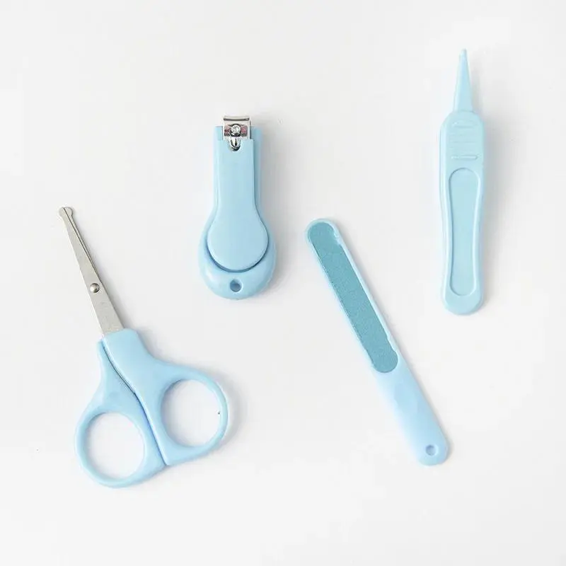 4pcs/set Baby Nail Clipper Set Children Kids Nail Cutter Scissor