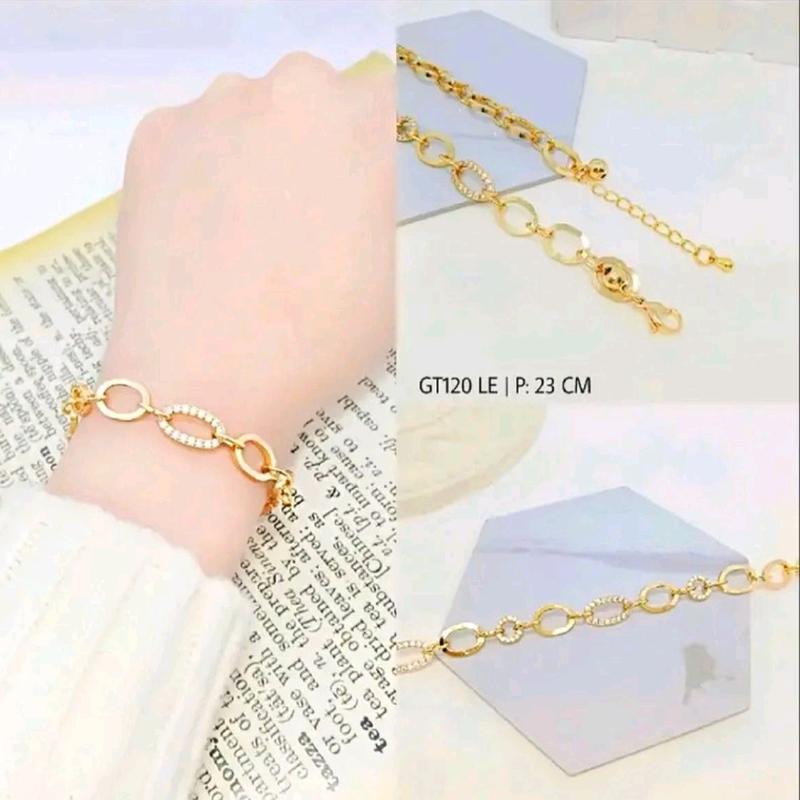 gelang tangan wanita terlaris import High Premium Quality Aksesoris Berlian 6