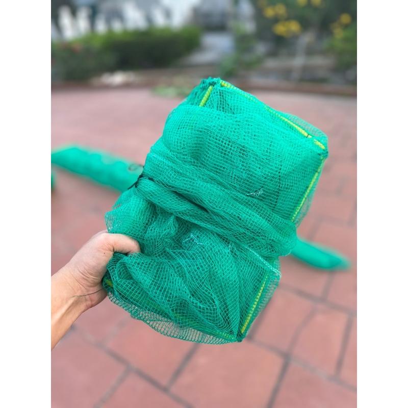 Product Introduction of ( Tặng 1 Gói Mồi ) Lồng Bát Quái Bắt Tôm Tép, Cua, Cá, Lươn Trạch; Kích Cỡ Khung 20 x 30cm. Chiều Dài 4m5 - 8m, Mắt Lưới 3mm Giá Rẻ Đi Câu Bắt Cá Fishing Câu Cá Fish Mồi Nam 6