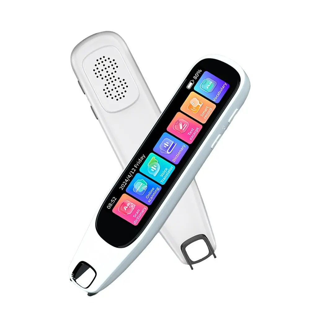 Portable Translation Pen with Memory Card Expansion, 134 Languages Two-way Intercom, Online Scanning Supports 60 Languages, and Offline Scanning Supports 10 Languages, Smart Digital Product