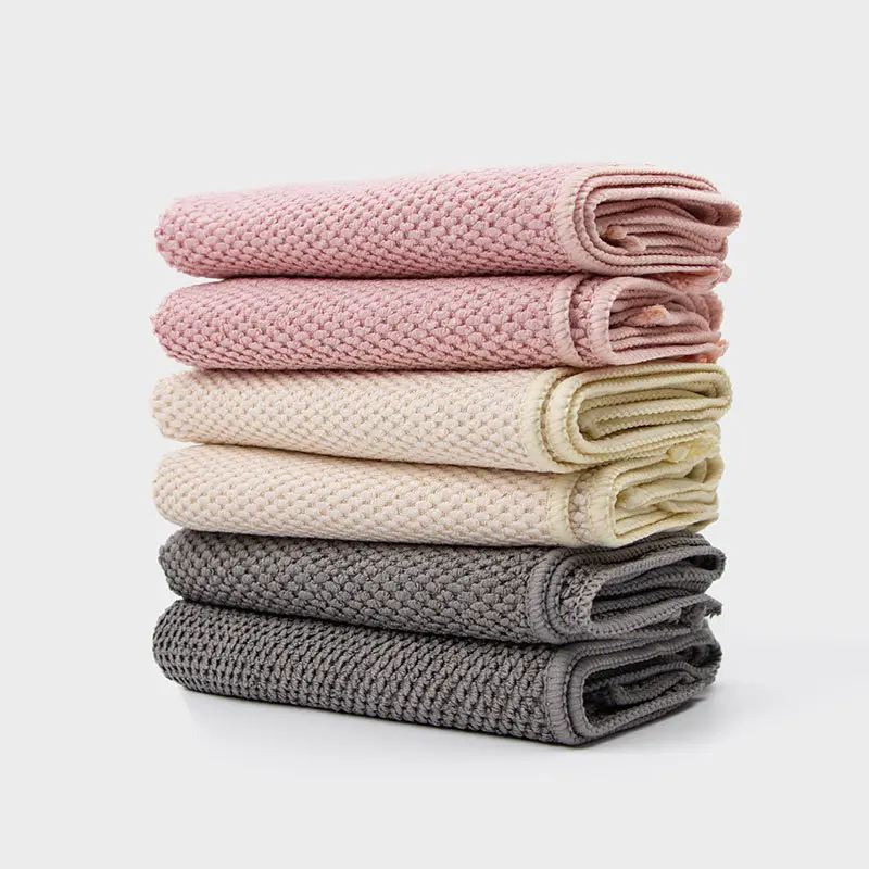 Corn grain cloth cleaning towel, multifunctional thickened kitchen absorbent cleaning dish cloth, fast and easy to twist, time-saving and labor-saving