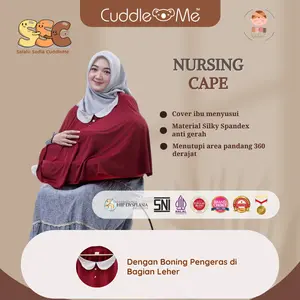 Cuddle Me Nursing Cape Apron Cover Penutup Menyusui Bayi Melingkar Polos