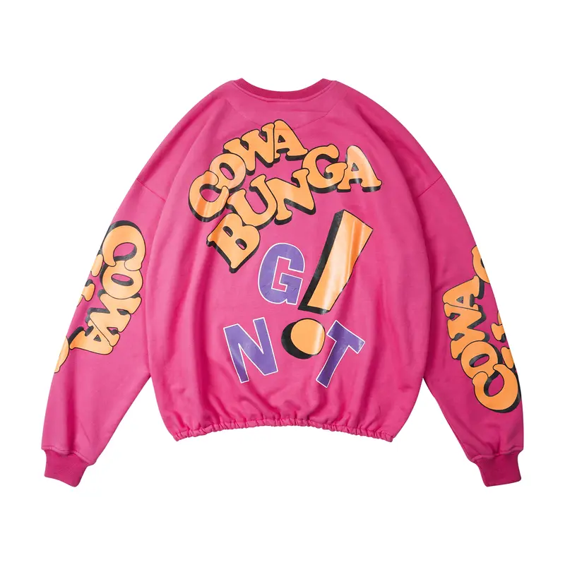 Pink Oversize Crewneck Cowabunga 1