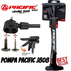 Pacific J808 Pompa Multifungsi Ban Sepeda, Motor, Bola, Fixie Pompa Multifungsi Best Seller Terlaris Pompa Pacific