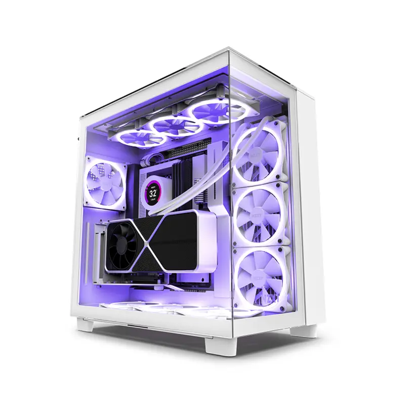 VỎ MÁY TÍNH NZXT H9 ELITE ALL BLACK/WHITE (ATX/ M-ATX/ ITX/ Thép/ Kính Cường Lực) 1