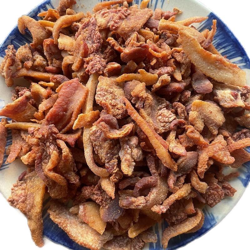 Tóp Mỡ Vụn Giòn 300Gram - Topping Tuyệt Vời Cho Mì Trộn Hoặc Bún Nước Tương - Ăn Vặt