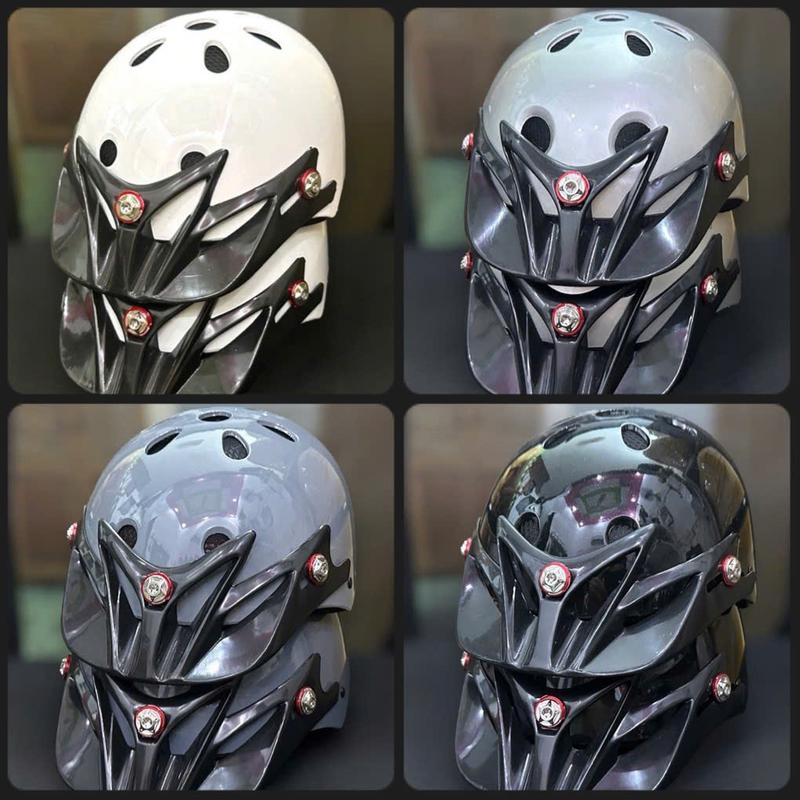 Nón Bảo Hiểm Nửa Đầu 1/2 - Mũ Bảo Hiểm Nửa Đầu Givi B5 Lỗ - Màu Sơn Nano Bóng - Gắn 3 Ốc Salaya Siêu Ngầu