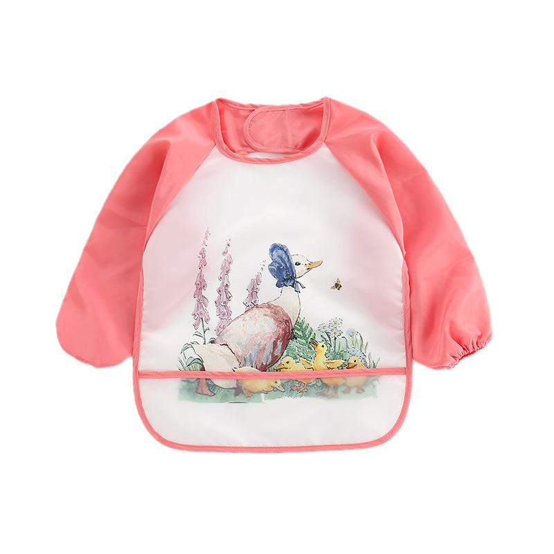 Product Introduction of Cute Baby Bibs Toddler Waterproof Long Sleeve Apron Cartoon Animals Children Feeding Bib Newborn Boy Girl Burp Cloths for1-3Year 15
