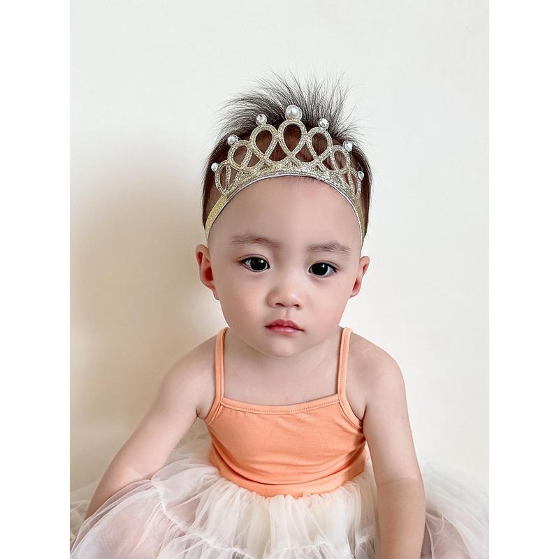 Baby Girl Glittering Crown Baby Headbands Girls Elastic Hair Bands Hair Accessories Princess Headwear 6