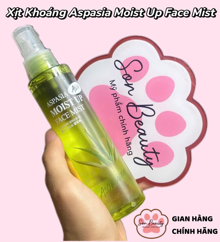 [NEW] Xịt Khoáng Cấp Ẩm Aspasia Moist Up Face Mist Tinh Chất Nha Đam 150ml