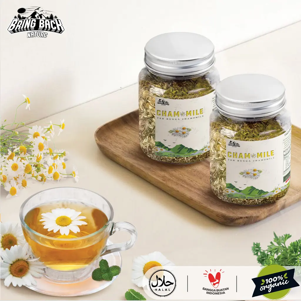 TEH CHAMOMILE 150gr ATASI INSOMNIA DAN KECANTIKAN KULIT HERBAL ALAMI / TEH CHAMOMILE ORIGINAL ATASI JERAWAT DAN ANTIOKSIDAN / PURE CHAMOMILE TEA RAW TISANE