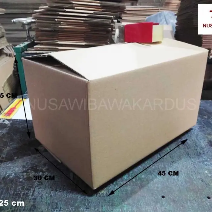 kardus box packing polos 45x30x25 cm