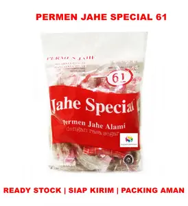 Permen Jahe 61 Special dari Jahe Alami dengan Rasa Segar