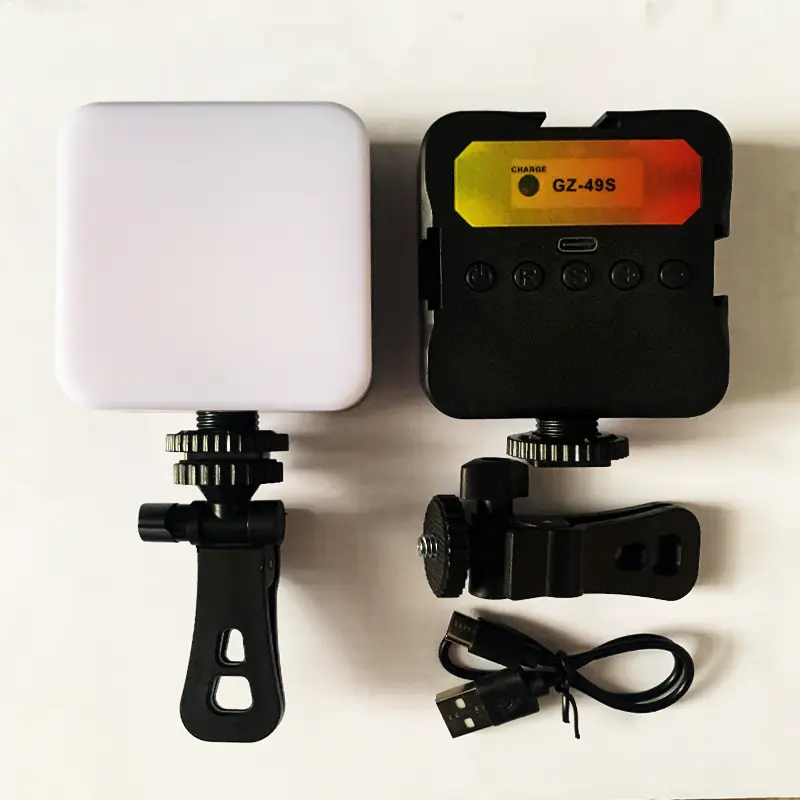 Đèn LED trợ sáng không viền có sạc,đèn mini,đèn quay video,đèn kẹp điện thoại,đèn trợ sáng mini,đèn mini siêu sán