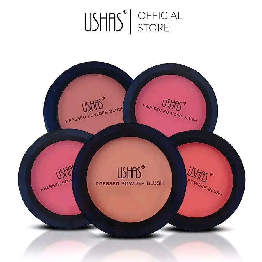 USHAS PRESSED POWDER BLUSH NETTO 5 GRAM