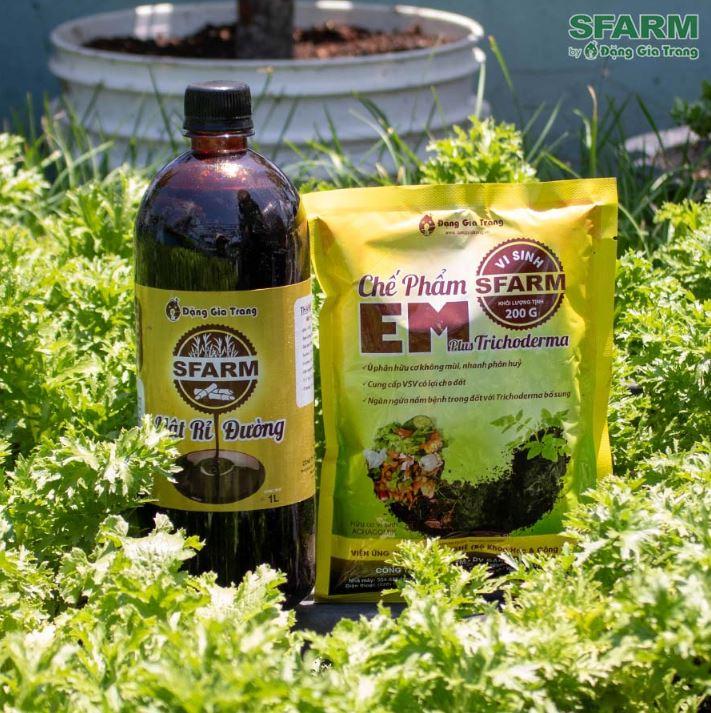 Product Introduction of Chế Phẩm EM Plus Trichoderma SFARM , gói 200gr (xử lí nước thải, rác thải , ủ phân hữu cơ , giảm mùi hôi ) 22