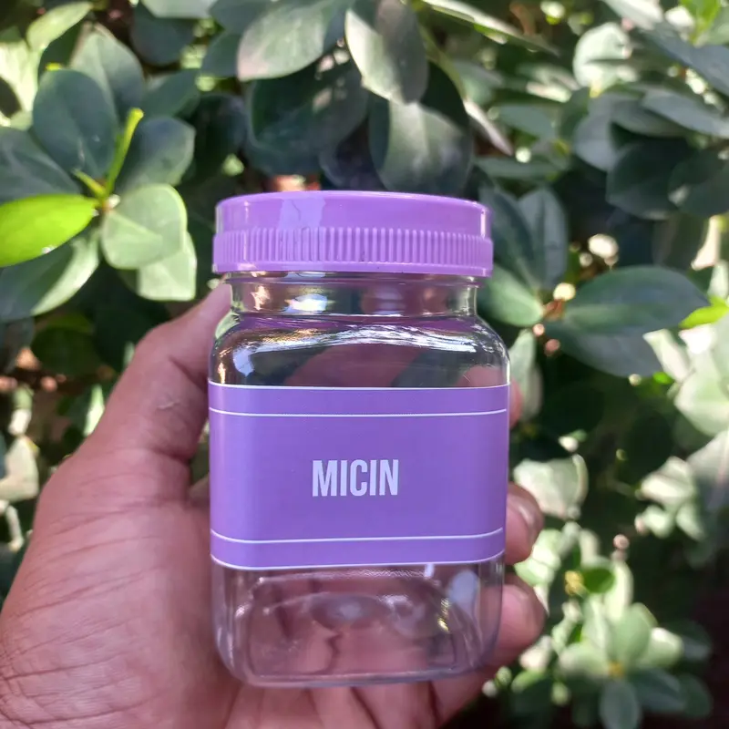 Toples Bumbu Dapur Ungu Lilac 200 Ml Model Kotak Minimalis  Bahan Plastik Gratis Stiker Label Anti AIr Kitchenware 4