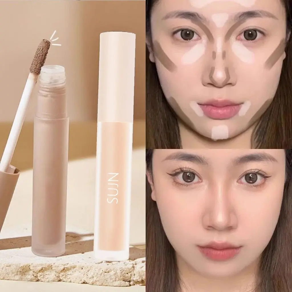 Store Hot Selling SUJN Highlighter Contour Liquid Contour Stick Nose Shadow Three-Dimensional Natural Contour Highlighter Pen Face Liquid Highlighter