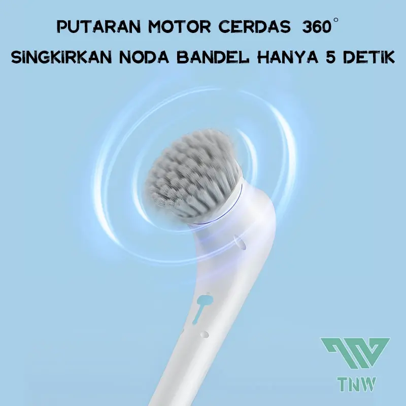 TNW KC5 5 in 1 Electric Cleaning Brush Sikat Pembersih Listrik Wireless Handheld Cleaner Rechargeable Spin Scrubber Waterproof Washer 7