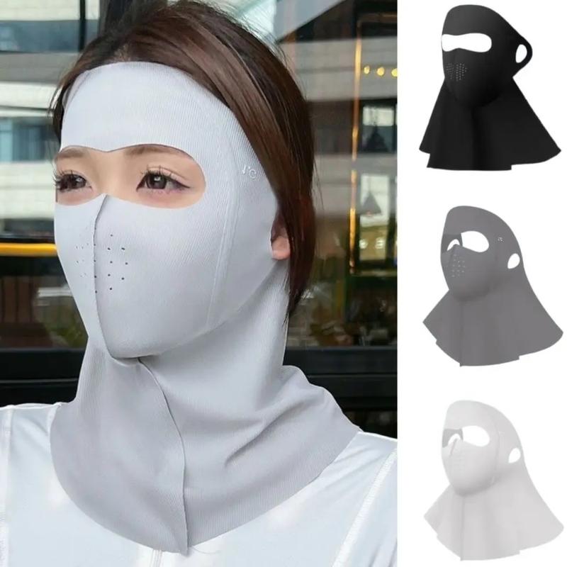 Mặt Nạ Chống Nắng Toàn Mặt, Khăn Quàng Cổ Đeo Cổ Khăn Choàng, Lụa Lạnh Thoáng Khí, Thích Hợp Cho Các Môn Thể Thao Ngoài Trời Và Đạp Xe, Chống Nắng, Dành Cho Phụ Nữ Và Nam Giới