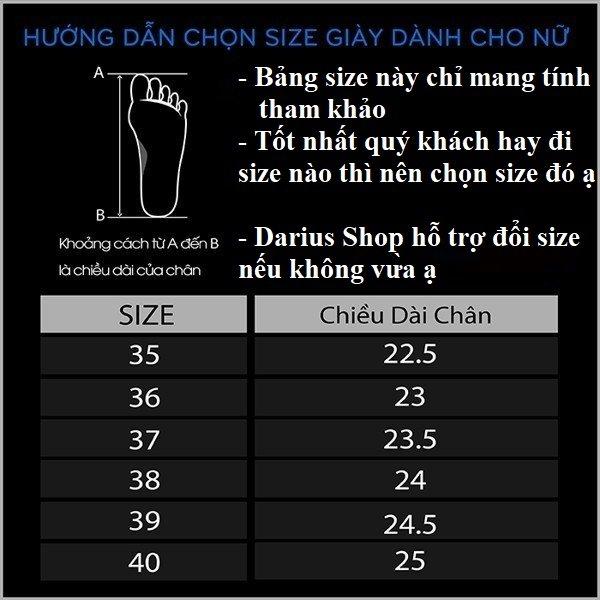 Product Introduction of Giày cao gót DARIUS K1017 [Hàng fullbox] gót to cao 12- 13cm , có đúp trước, da mờ , quai mảnh , đơn  giản 0