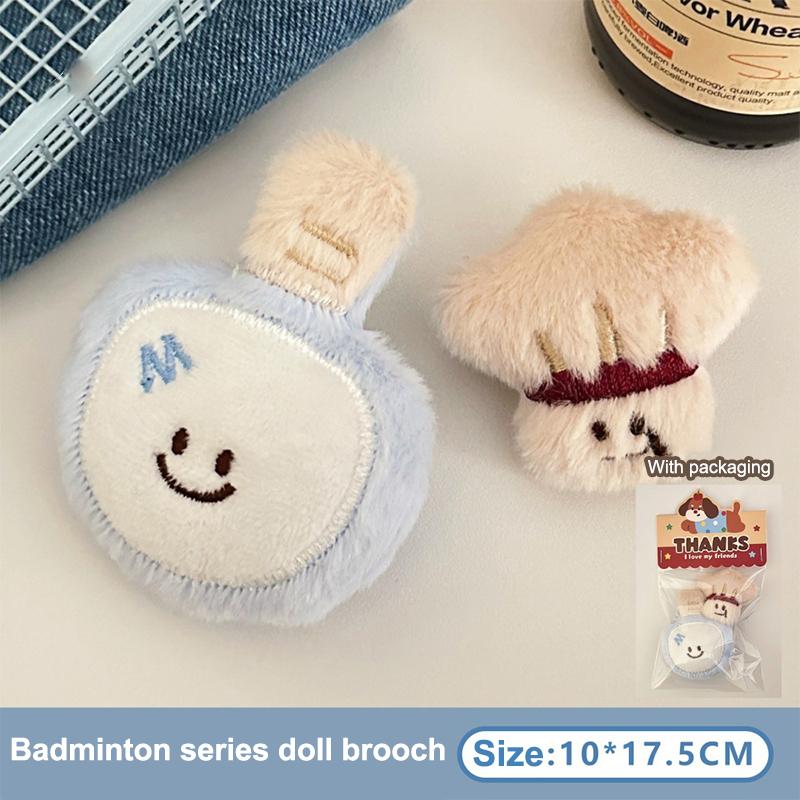 Product Introduction of Dây Chuyền Chìa Khóa Tennis Cầu Lông, Thiết Kế Nhồi Bông Hoạt Hình, Bồng Bềnh Và Dễ Thương, Búp Bê Nhồi Bông Mềm Mại Và Sáng Tạo, Trâm Cài, Mặt Dây Chuyền Ba Lô, Phụ Kiện Trang Trí 22