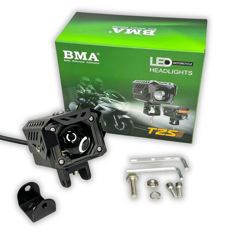 Đèn Trợ Sáng T2S BMA - 50W Ánh Sáng Hoàn Hảo, Chống Chói 12 24V ĐiệnBình Chống Nước IP68 Xe Tải, Oto, Xe Máy - Phụ Kiện Phụ Tùng