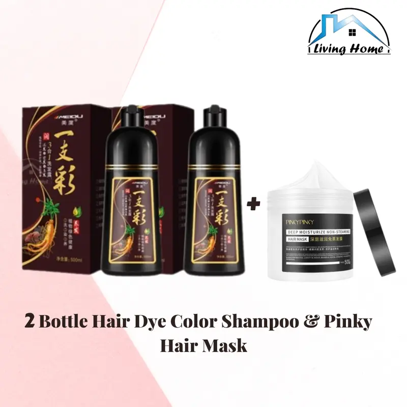 2 botol Meidu Syampu Perwarna Rambut + 1 PINKY PINKY Masker - TikTok ...