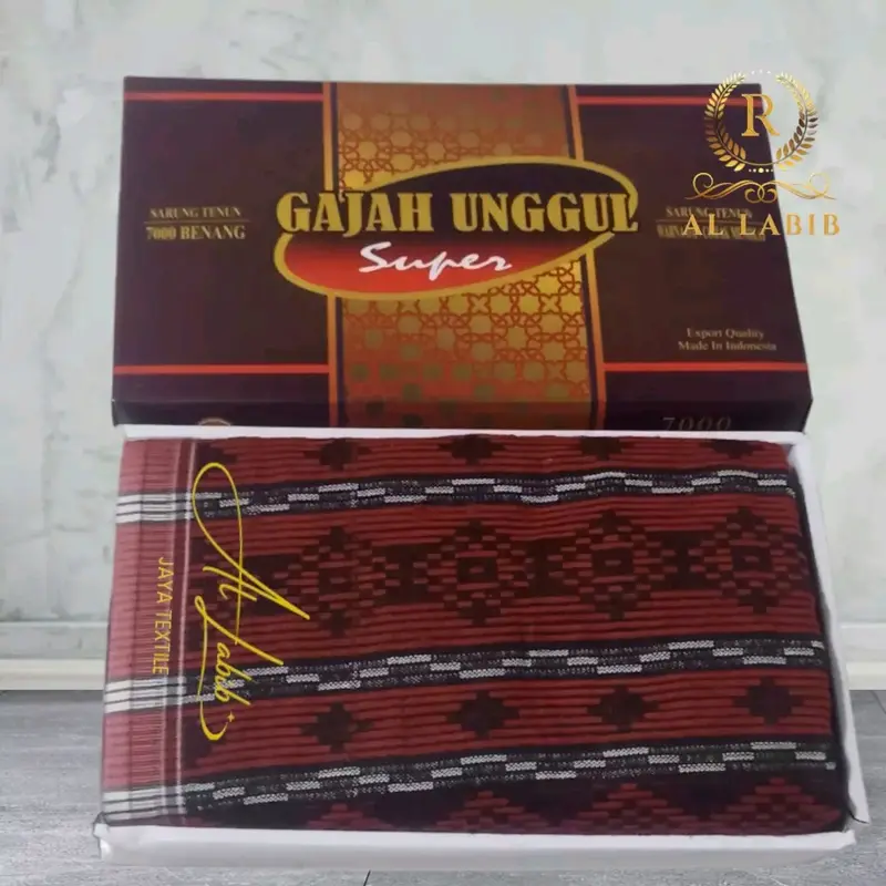 Sarung Tenun Dobby Refir Berkualitas Terbaik Pria Dewasa Sholat Santri Souvenir Hajj Poliester Katun Muslim Nyaman Motif Tebal Hitam Putih Kain Remaja 2