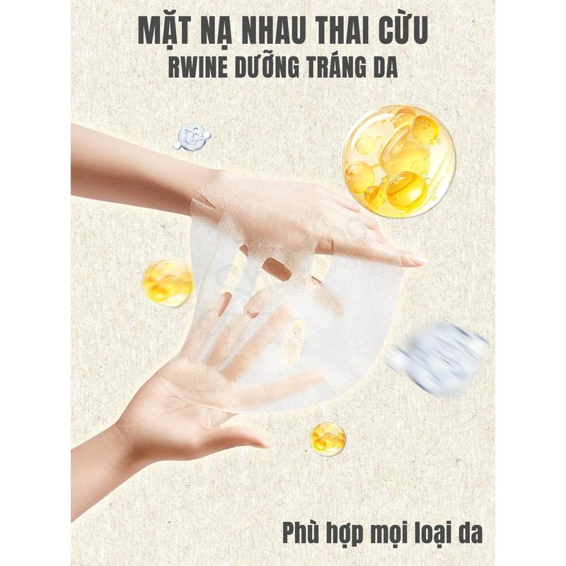 Mặt nạ nhau thai cừu Rwine Beauty dưỡng da, cung cấp độ ẩm, tái tạo collagen 40ml 6