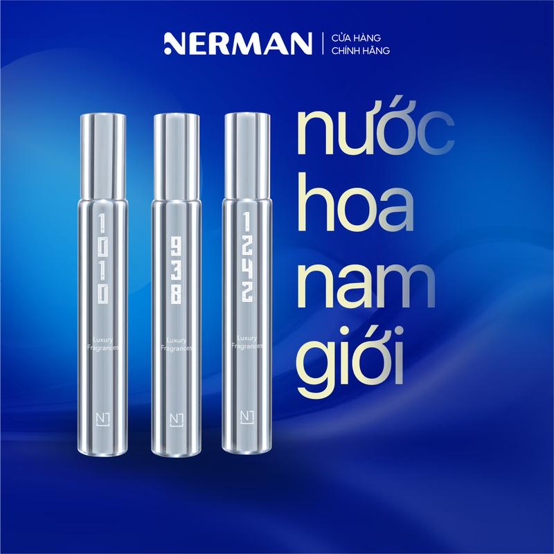 Nước hoa nam chính hãng Nerman 4000 - Hương thơm mạnh mẽ lôi cuốn 10ml chai Cosmetic Perfume