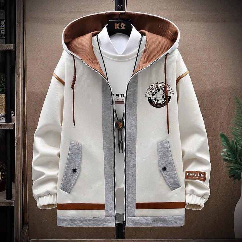 Áo khoác nỉ hoodie bomber nam nữ form rộng kiểu dáng bóng chày hình in TĐ Menswear Jacket Thun Đen