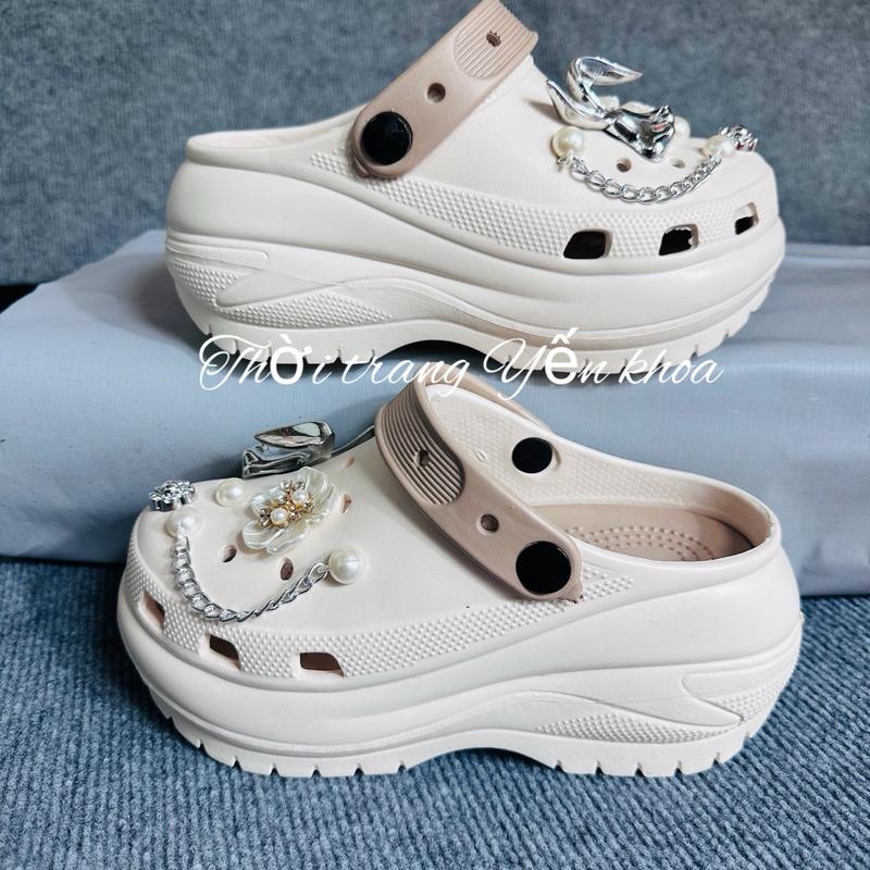Dép Sục Nữ Đế cao  8 cm Cham đá Ngẫu nhiên Size 35_40 Shoes DéP GiàY