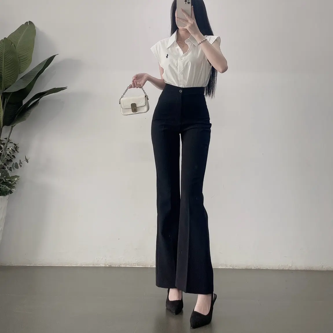 Quần tây loe  basic thanh lịch Nữ