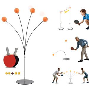 Table Tennis Training Equipment, 1 Set Ping Pong Ball Training Kit, Eye Hand Coordination Training Equipment for Home Gym Workout