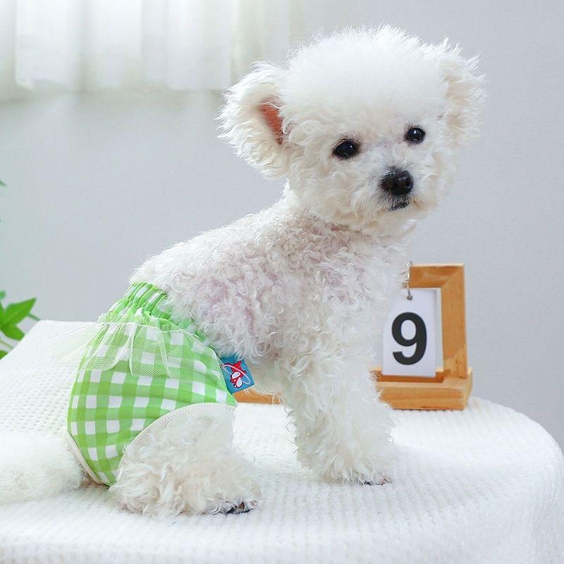Cute Pet Physiological Menstrual Hygiene Pants, Reusable Sanitary Doggie Diapers Washable Female Dog Shorts Underwear Briefs 7