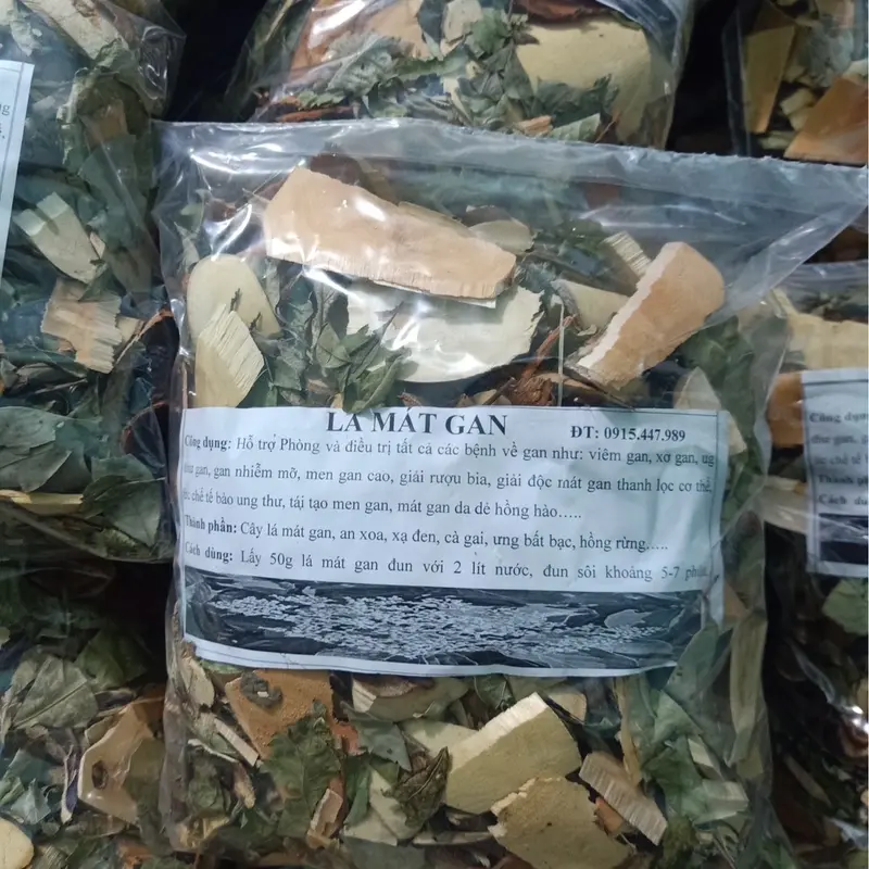 1 gói  lá mat gan rừng tự nhiên 0