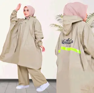 Elmondo PRIMA Jas Hujan Ponco Celana Unisex Setelan PVC