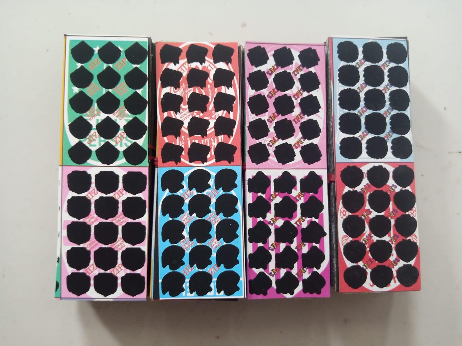 Gosokan Tengkorak 1000 pcs,15 titik, motif campur. Mainan Anak Toys