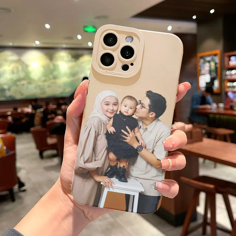 case custom foto keluarga/pasangan/anak/berbahan protech camera macaron for all type hp samsung oppo realme vivo iphone infinix redmi 1