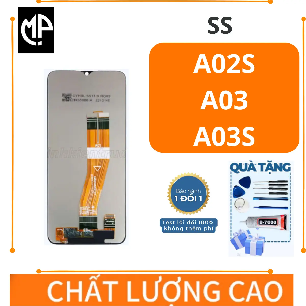 Màn Hình SS A02s / A03 / A03s Zin (Tặng kèm bộ sửa và keo)