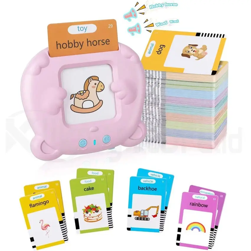 Flash Card Learning Machine Mainan Edukasi Belajar Bahasa Kartu Gambar ...