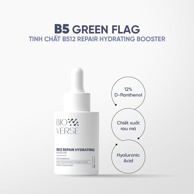 Product Introduction of Tinh Chất B512 Repair Hydrating Booster Bioverse Hỗ Trợ Làm Diụ, Giảm Kích Ứng Và Cải Thiện Độ Ẩm Cho Da 30ml [TẶNG Serum B351 5ml TẶNG THÊM ĐƠN 399K Serum C102 5ml TỪ 01-06.5] 8