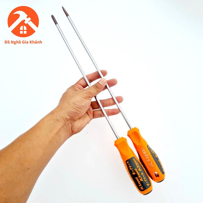 1 cặp tua vít dẹp và bake 6li dài 30cm kapusi chính hãng