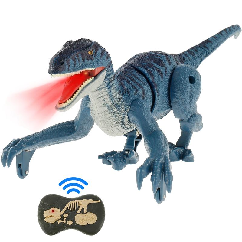 Remote Control Dinosaur Toys for Kids 2.4Ghz RC Realistic Velociraptor ...
