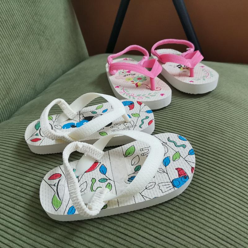 Product Introduction of [New Model] AG SHOP Summer New Children's Slippers Flip-Flops Boys Girls Shoes Beach Shoes Baby Shoes Thong Sandals ✨ [Angel] ✨ 32