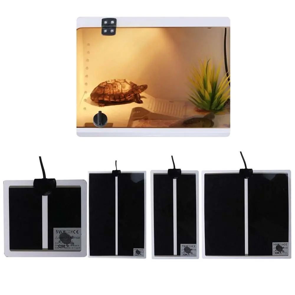 5W/7W/14W/20W National standard plug For Reptiles Snake Lizard Terrarium Terrarium Heater With Thermostat Controller Heater Carpet Pet Electric Blanket Reptile Heated Pad Pet Heating Mat