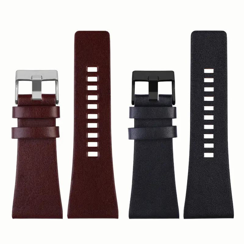 Dây Đeo Cổ Tay Bằng Da Thật, Dành Cho Đồng Hồ Diesel DZ7406 DZ7408 DZ4280 DZ4343, Có 22Mm, 24Mm, 26Mm, 28Mm, 30Mm, 32Mm Và 34Mm, Thích Hợp Cho Nam Giới, Vòng Đeo Tay