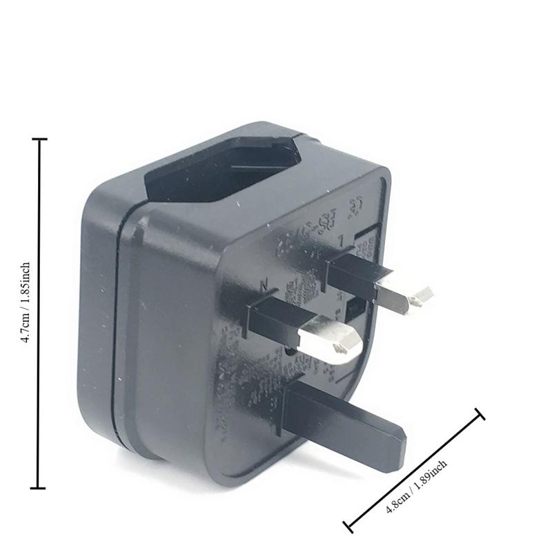 Product Introduction of 2024 2 Pin to 3 Pin EU to UK Power Socket Portable PC Plug Converter 250v Charger Travel 17