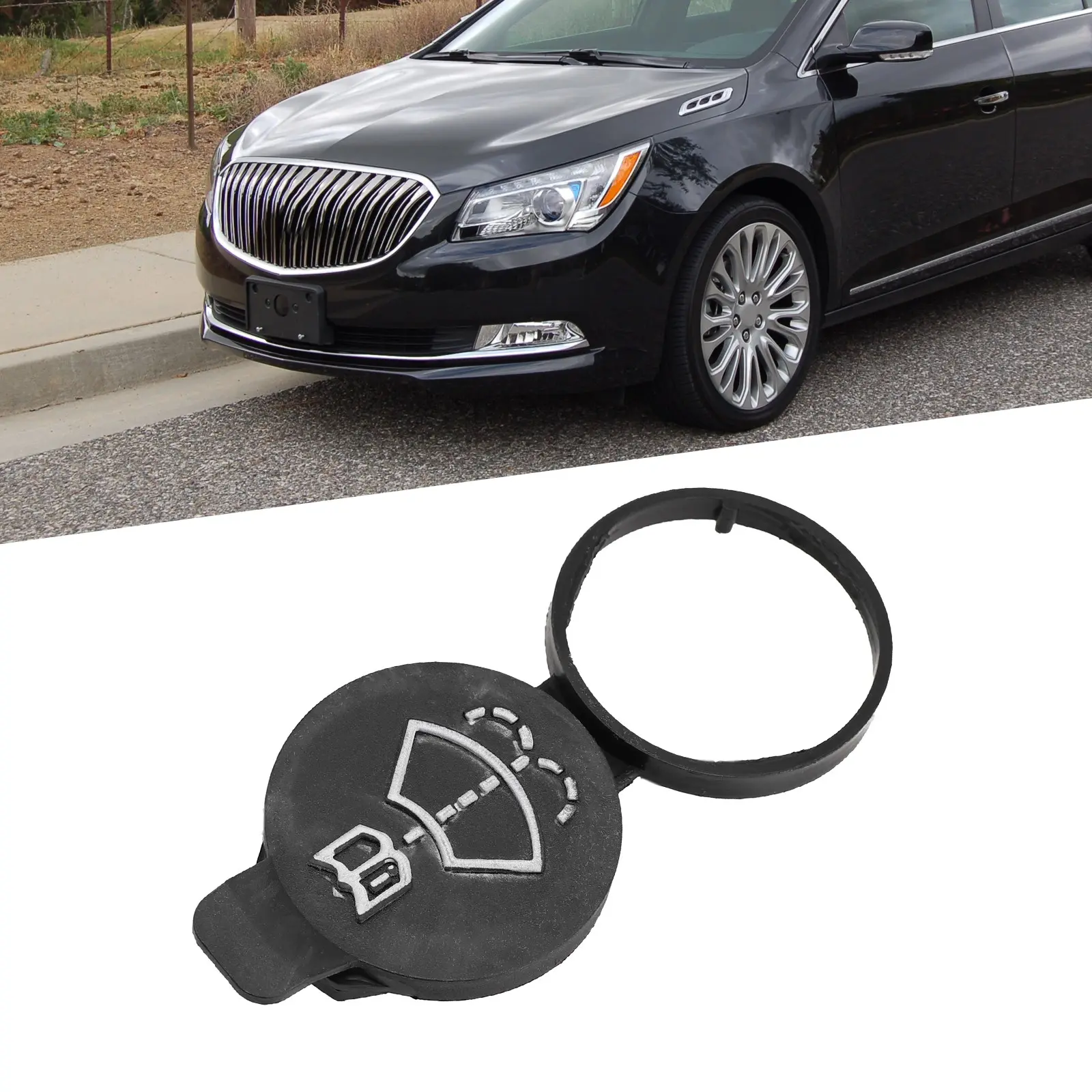 Windshield Wiper Washer Fluid Reservoir Bottle Cap Cover For Chevrolet For Buick